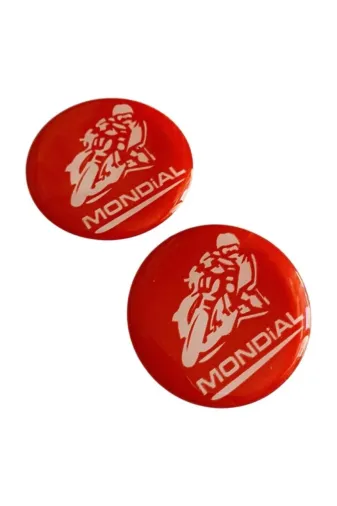 bardakcı bike BRDDML16 Mondial Logo Damla Etiket 5X5 Cm 2' Li Kırmızı
