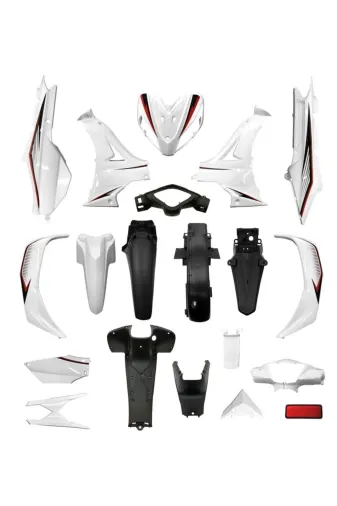 bardakcı bike BRDGMS5253BY Kuba Ege Cup 100 Kaporta Seti Beyaz