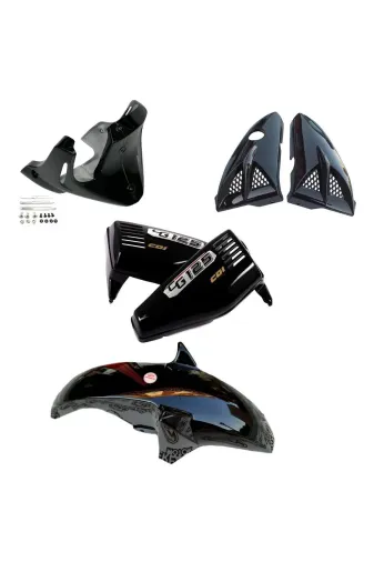 bardakcı bike CGDSSY012K Cg Siyah Dörtlü Set (Sakal-Bıyık-Çamurluk-Yankapak)
