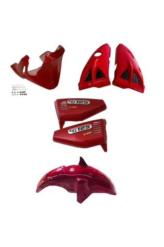 bardakcı bike CGDSSY012KRM Cg Kırmızı Dörtlü Set (Sakal-Bıyık-Çamurluk-Yankapak)