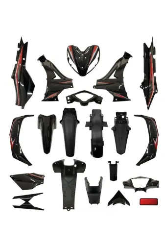 bardakcı bike GMS5253SBRD Kuba Ege Cup 100 Kaporta Seti Siyah