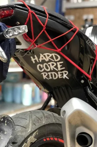 bardakcı bike HRDCR01 Hard Core Rider Motosiklet Sticker 17 X 13Cm