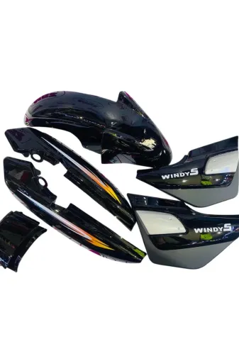 bardakcı bike MBZ014 Kanuni Windy - S 125 Kaporta 3' Lü Set Siyah