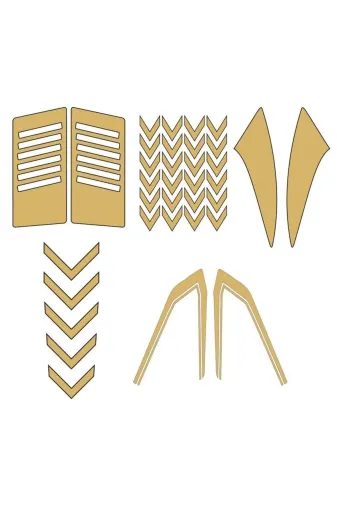 bardakcı bike SGCGKSTC Cg Gold Sticker Ve Depo Şerit Seti