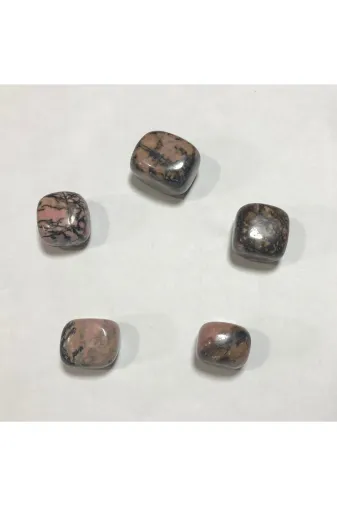 Batu Hediyelik tas8 Tamburlanmış Rodonit Doğal Taş (2-2,5Cm)