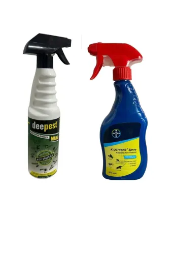 Bayer 2'li Set K-Othrine Sprey 500Ml / Deepest Maxi Mikrokapsül Sprey 500Ml/ Kullanıma Hazır Böcek İlaçları