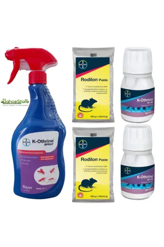 Bayer bayer-set2 K-Othrine Sprey 1 Lt +K-Othrine Sc 50 2 Adet + Rodilon Pasta 2 Adet