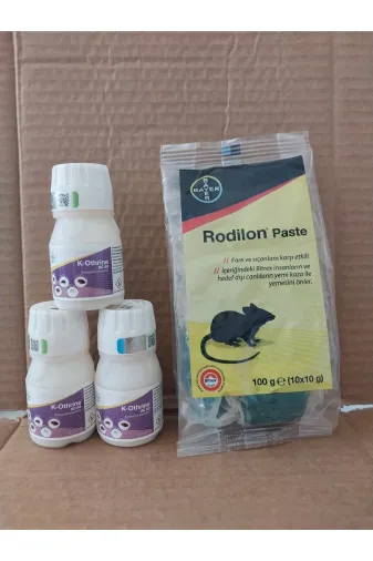 Bayer kothrinrodilon K Othrin 50 Ml Haşere Ilaci 3 Adet + Rodilon Pasta 100 Gr Fare Zehiri 1 Adet