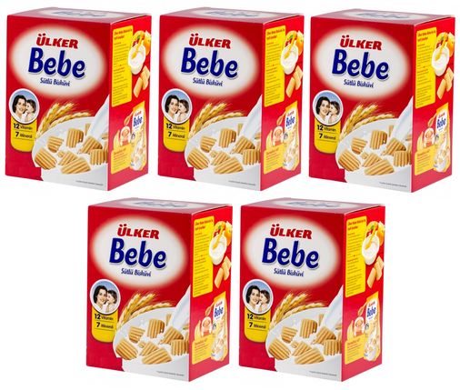 Bebe Bisküvisi 800Gr 12 Vitaminli Kutu 5 Li Set