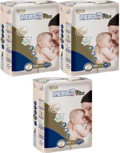 Bebek Bezi Beden:2 (3-6KG) Mini 120 Adet Jumbo Fırsat