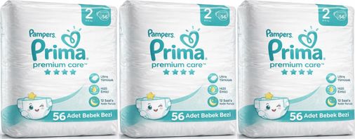 Bebek Bezi Beden:2 (4-8KG) Mini 168 Adet Aylık Mega Pk