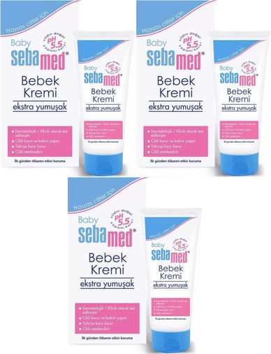 Bebek Kremi 200ML Ekstra Yumuşak 3 Lü Set
