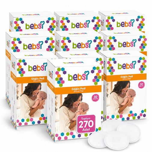 Bebsi Göğüs Pedi (30 Lu) Ekonomik Pk 270 Adet (9PK*30)