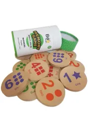 Bee Smart Memory Game Numbers Klasik 3 Yaş Ve Üzeri Eşleştirme Ahşap Hafıza Oyunu