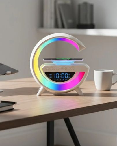 Belirtilmemiş 119987035 Modern Rgb Işıklı Kablosuz Hoparlör Uzun Süreli Müzik Keyfi