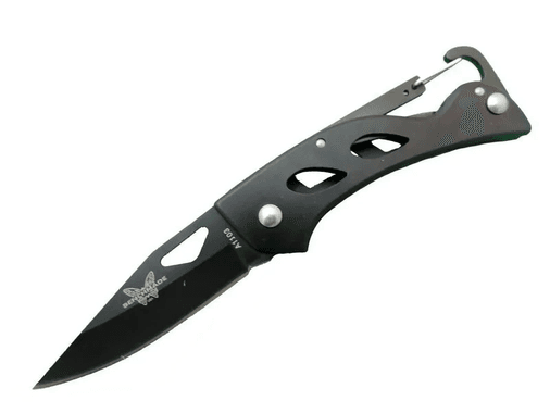 Benchmade A1103b Siyah Kamp Çakı 15 Cm - Kancalı Metal Saplı