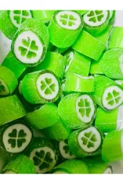 Bergamot Aromalı Yonca Desenli Lolly Akide Şeker 1000 gr