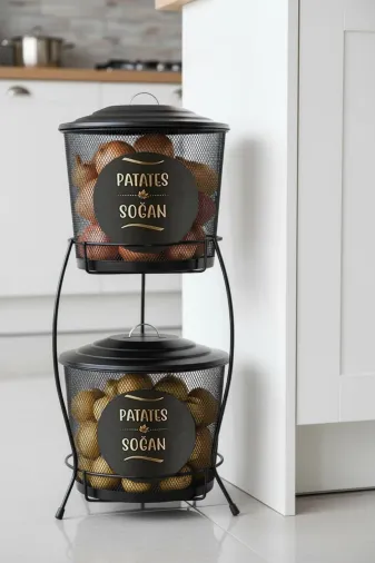 Bestofhome Bestofhomefileli Patates Ve Soğan Saklama Kovası.