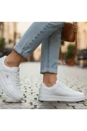 Beyaz Garson Boy Yazlık Hafif Ortopedik Comfort Yürüyüş Spor Ayakkabı