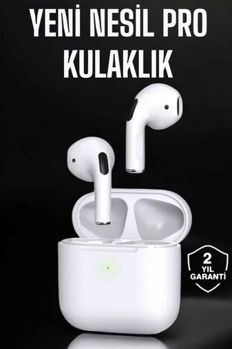 Beyaz Yeni Nesil Pro Bluetooth Kulaklık Yüksek Ses Kaliteli ANC Özelliği
