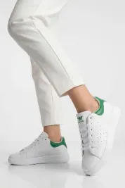 Beyaz Yeşil Bağcıklı Unisex Spor Ayakkabı