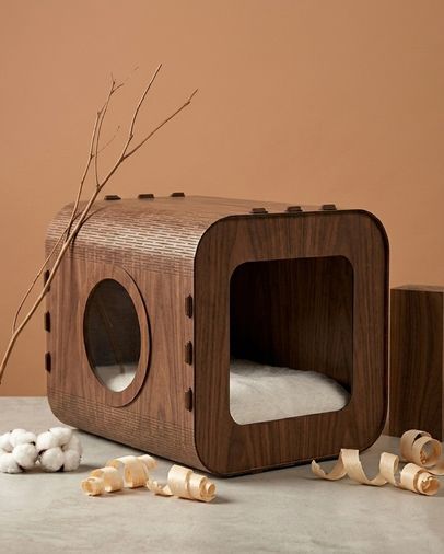 Bezos 127165846 Özel Tasarım Nova Mdf Kedi Evi Ahşap