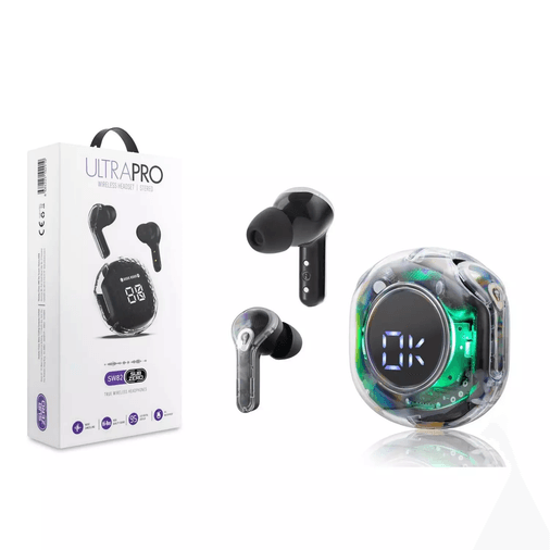 BFkfESJcIq Subzero Ultrapro Sw82 Kulak İçi Bluetooth Kulaklık Led Göstergeli Siyah