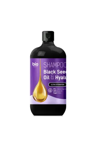 bio natural aroma 003 % 97 Dogal Kökenli Nemlendirici Saç Şampuanı Çörek Otu Yağı Ve Hyaluronik Asit 946 Ml