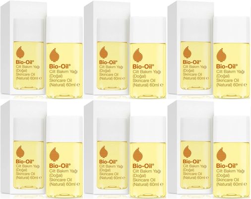 Bio-Oil %100 Natural Çatlak Karşıtı & Leke Karşıtı Nemlendirici Doğal Cilt Bakım Yağı 60ML (6Lı Set)