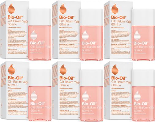 Bio-Oil Çatlak Oluşumunu Önleyici Cilt Bakım Yağı 60ML (Yeni Formül) (6 Lı Set)