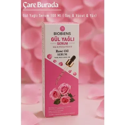 Biobiens - Gül Yağlı Serum 100 Ml (Saç & Yüz & Vücut)