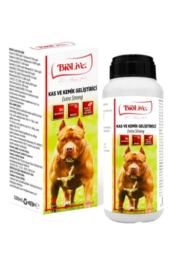 Biolive evcil3633 Extra Strong Köpekler Için Kas Ve Kemik Geliştirici 500Ml