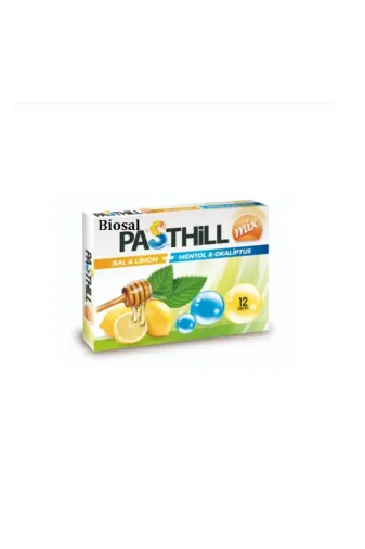 Biosal Drops01 Pasthill Bal Limon Mentol Okaliptus Mix Drops 12'li
