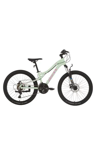 Bisan KDX2800MPY Kdx 2800-D Kadın Mtb Dağ Bisikleti 24 Jant 21 Vites Disk Fren 30 Cm Kadro Mint Yeşil - Pembe