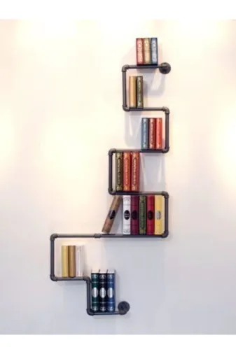 Blbndesign Raf No:114 Dekoratif Duvara Borudan Raf