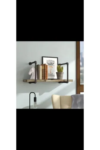 Blbndesign RafNo327 Dekoratif Borudan Duvara Raf