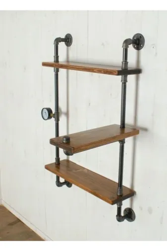 Blbndesign RafNo431 Dekoratif Duvara Borudan Raf