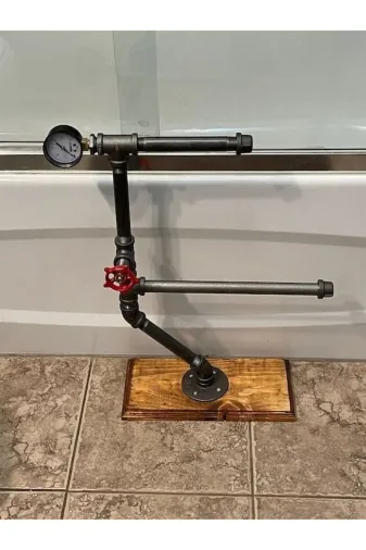 Blbndesign RafNo513 Dekoratif Borudan Tuvalet Kağıdı Askılık