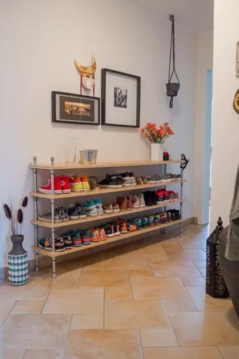 Blbndesign RafNo532 Dekoratif Borudan Ayakkabılık 150 Cm