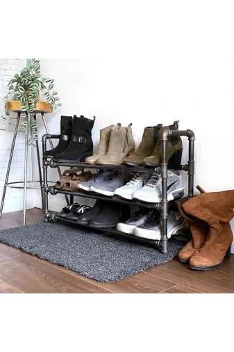 Blbndesign RafNo538 Dekoratif Borudan Ayakkabılık 75 Cm