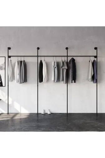 Blbndesign RafNo611 Dekoratif Borudan Askılık 225 Cm