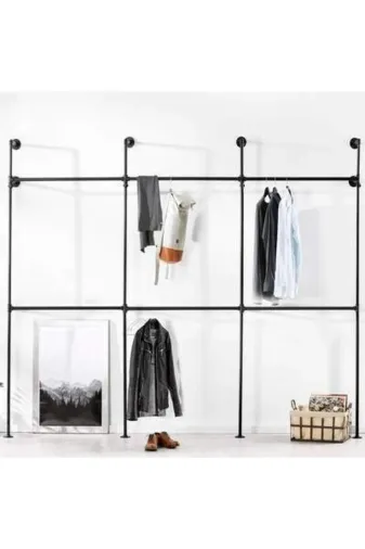 Blbndesign RafNo623 Dekoratif Borudan Askılık 300 Cm