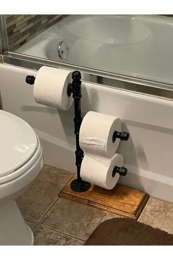 Blbndesign RafNo643 Dekoratif Borudan Tuvalet Kağıdı Askılık