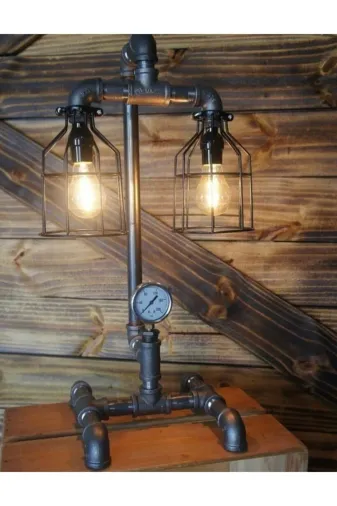 Blbndesign Ürün No:134 Dekoratif Masaüstü Borudan Aydınlatma Lambader