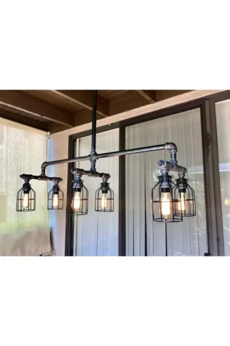 Blbndesign Ürün No:144 Dekoratif Tavan Borudan Aydınlatma Lambader
