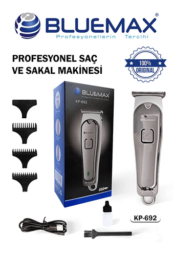 Bluemax Kp-692 Profesyonel Saç Sakal Vücut Kullanımına Uygun Tıraş Makinesi