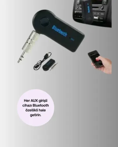 Bluetooth Araç Kiti 10 Metre Mesafe İle (kablosuz Model)