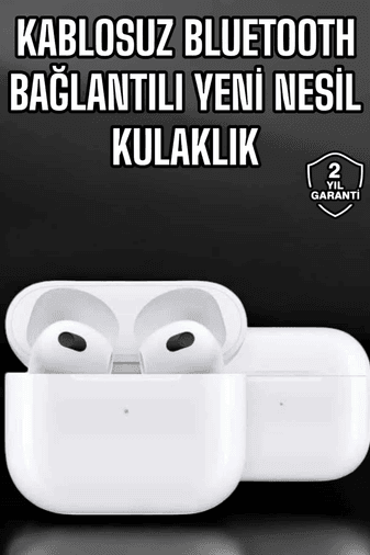 Bluetooth Kulaklık 3.nesil Kablosuz Uzun Pil Ömrü Dokunmatik Kontrol