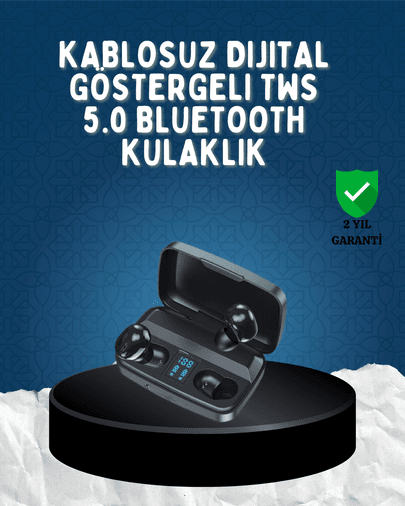 Bluetooth V5.0 Teknolojili Parmak Dokunmatik Kontrol Kulaklık Seti