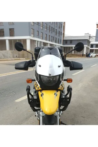 Bmw F 650 GS Ön Cam ( 3 Delikli ) 1999-2003 Model 35cm Şeffaf Renkli 4mm